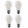 4 x I-Glow LED Filament A60 Birnen 4W = 40W E27 matt 470lm warmweiß 2700K