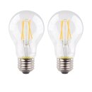 2 x I-Glow LED Filament A60 Birnen 8W = 75W E27 klar...