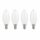 4 x I-Glow LED Filament Kerzen 4W = 40W E14 matt 470lm warmweiß 2700K