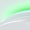 Brilliant LED Deckenleuchte Edna Weiß rund Ø50cm 32W 3200lm CCT RGB Backlight dimmbar mit Fernbedienung