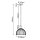 Brilliant Pedelleuchte Blacky Schwarz matt rund Ø30cm max. 40W E27 ohne Leuchtmittel kürzbar