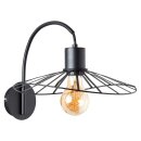 Brilliant Wandleuchte Leika Retro Schwarz matt max. 52W...