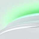 Brilliant LED Deckenleuchte Edna Weiß rund Ø40cm 24W 2000lm CCT RGB Backlight dimmbar mit Fernbedienung