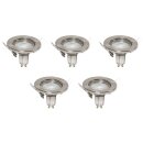 5 x Ledvance LED Einbaustrahler Downlight Recess Nickel...