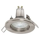 5 x Ledvance LED Einbaustrahler Downlight Recess Nickel 2,6W GU10 230lm Warmweiß 2700K