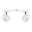 Ledvance LED Deckenleuchte Wandlampe Decor 2 Spot Pluto Weiß 9,6W 900lm Warmweiß 3000K schwenkbar