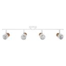 Ledvance LED Deckenleuchte Decor Spot Kork Weiß 4 x 3,4W GU10 920lm Warmweiß 2700K Ra>90 Dimmbar
