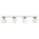Ledvance LED Deckenleuchte Wandlampe Decor 4 Spot Pluto Weiß 19,2W 1800lm Warmweiß 3000K schwenkbar