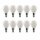 10 x Merkur LED Filament Tropfen 4W = 36W E14 matt 390lm warmweiß 2700K DIMMBAR