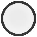 Ledvance LED Smart+ Deckenleuchte Orbis Ultra Slim Schwarz Ø23,5cm 19W 1790lm RGBW 2700-6500K Dimmbar App Google Alexa WiFi