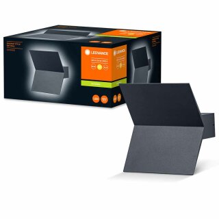 Ledvance LED Außenleuchte Wandlampe Endura Style Bat Dunkelgrau IP44 9,5W 1000lm Warmweiß 3000K