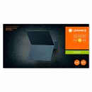 Ledvance LED Außenleuchte Wandlampe Endura Style Bat Dunkelgrau IP44 9,5W 1000lm Warmweiß 3000K