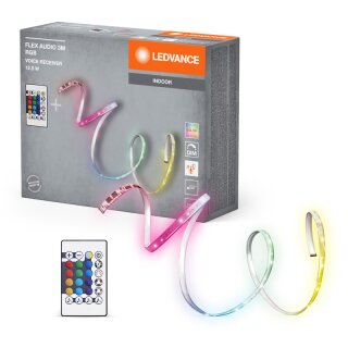 Ledvance LED Strip 3M Audio Voice 12,5W 125lm RGBW warmweiß 3000K mit Fernbedienung