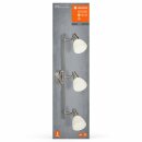 Ledvance LED Deckenleuchte Spot 3-Flammig Silber 3 x 1,9W G9 600lm Warmweiß 2700K schwenkbar