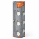 Ledvance LED Deckenleuchte Spot 3-Flammig Silber 3 x 1,9W G9 600lm Warmweiß 2700K schwenkbar