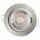 3 x Ledvance LED Einbauleuchte Spot Set brushed Nickel Ø 9cm 4,9W 400lm Warmweiß 2700K schwenkbar Dimmbar