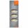 3 x Ledvance LED Einbauleuchte Spot Set brushed Nickel Ø 9cm 4,9W 400lm Warmweiß 2700K schwenkbar Dimmbar