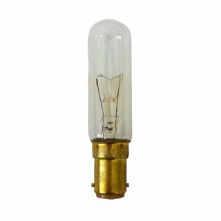 Merkur Glühbirne T20 Röhre C4 15W B15d klar 42V Glühlampe warmweiß dimmbar Sonderspannung