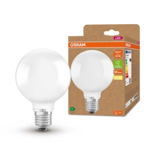 Osram LED Filament G95 Globe 3,8W = 60W E27 matt 806lm warmweiß 3000K ultra effizient