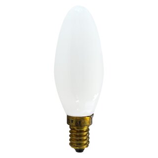Merkur Glühbirne Kerze 25W E14 110V opal Glühlampe warmweiß dimmbar Sonderspannung