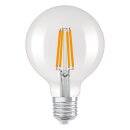 Osram LED Filament G95 Globe 3,8W = 60W E27 klar 806lm warmweiß 3000K ultra effizient