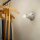 Ferroluce Wandlampe Deckenleuchte Trieste Weiß Ø10cm max. 60W E14 Keramik