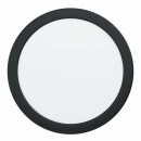 Eglo LED Deckenleuchte Aufbaupanel Fueva 5 Schwarz Ø21cm 16,5W 2000lm Neutralweiß 4000K
