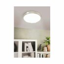 Eglo LED Deckenleuchte Aufbaupanel Fueva 5 Nickel matt...