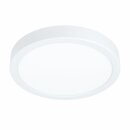 Eglo LED Deckenleuchte Aufbaupanel Fueva 5 Weiß...