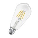 Ledvance LED Filament Smart+ ST64 Edison 6W = 60W E27 klar 810lm warmweiß 2700K Dimmbar App Alexa Apple HomeKit Bluetooth