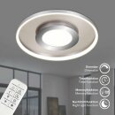 Briloner LED Deckenleuchte Nickel Chrom matt Ø50cm...