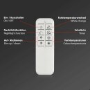 Briloner LED Deckenleuchte Nickel Chrom matt Ø50cm 25W 3000lm CCT 2700K-6500K Dimmbar Memory Fernbedienung