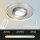 Briloner LED Deckenleuchte Nickel Chrom matt Ø50cm 25W 3000lm CCT 2700K-6500K Dimmbar Memory Fernbedienung