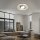 Briloner LED Deckenleuchte Nickel Chrom matt Ø50cm 25W 3000lm CCT 2700K-6500K Dimmbar Memory Fernbedienung