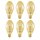 6 x Osram LED Filament Leuchtmittel Vintage 4W = 40W E27 Gold 470lm Extra Warmweiß 2400K