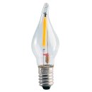 3 x LED Filament Windstoßkerzen Leuchtmittel 0,2W...