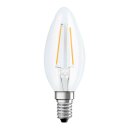 Bellalux LED Filament Kerze 3W = 25W E14 klar 250lm 840...