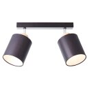 Brilliant Deckenleuchte Vonnie Schwarz Holz max. 2 x 25W...