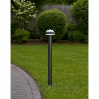 Brilliant LED Außenleuchte Stehlampe Ilton Schwarz 80cm IP44 9W 1100lm warmweiß 3000K