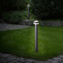 Brilliant LED Außenleuchte Stehlampe Ilton Schwarz 80cm IP44 9W 1100lm warmweiß 3000K