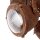 Brilliant LED Deckenleuchte Strahler Carmen Rost 2 x 4W GU10 700lm warmweiß 3000K schwenkbar