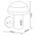 Brilliant LED Außenleuchte Wandlampe Ilton Schwarz IP44 9W 1100lm warmweiß 3000K Bewegungsmelder