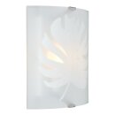 Brilliant Wandleuchte Uja Weiß Glas max. 40W E27...