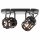 Brilliant Deckenleuchte Strahler Woodrow Bambus Schwarz max. 2 x 42W E14 schwenkbar
