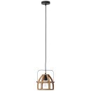 Brilliant Pendelleuchte Calley Schwarz/Holz Ø26cm...