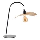 Brilliant Tischleuchte Jefter Schwarz Natur Bambus max....