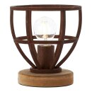 Brilliant Tischleuchte Matrix Wood Rost/Holz max. 40W E27...