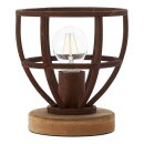 Brilliant Tischleuchte Matrix Wood Rost/Holz max. 40W E27...