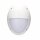 LED Außenleuchte Wandlampe Bulkhead Weiß IP66 8,5W = 75W E27 2700K Dimmbar mit 2 Abdeckungen