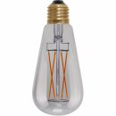 Segula LED Filament Edison ST65 5W = 22W E27 220lm Rauchglas extra warmweiß 1900K 330° DIMMBAR